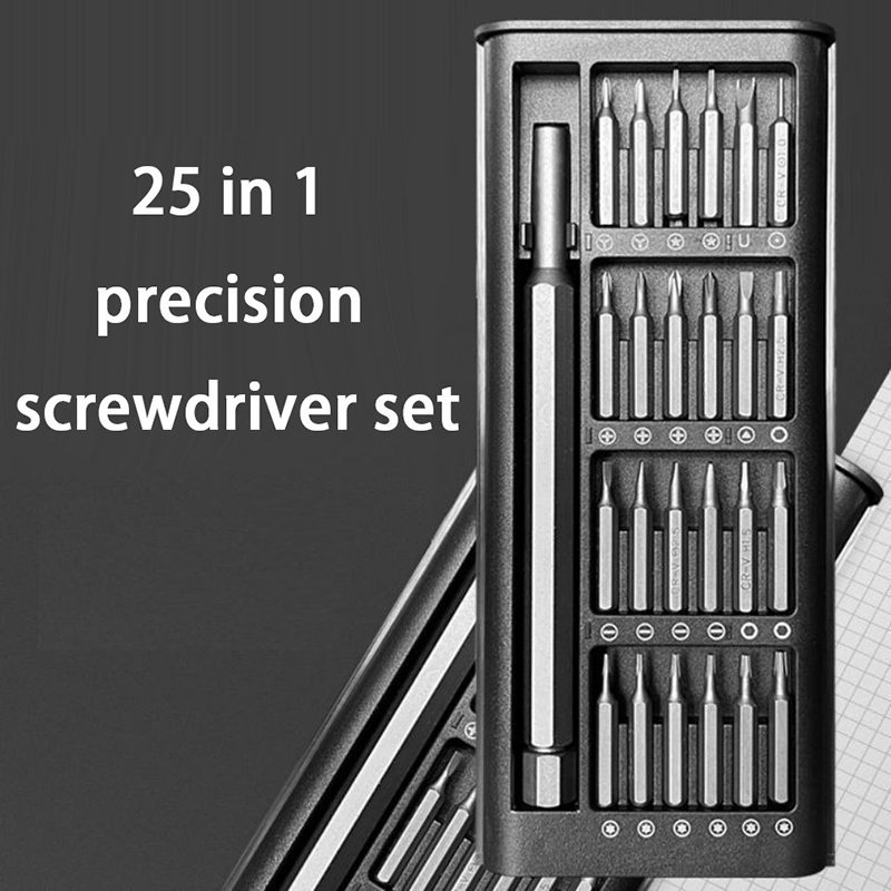 Watch Repair Tool Kit - 25-in-1 Präzisions-Schraubendreher-Set, magnetisches Schraubendreher-Kit, multifunktionale Mini-Reparaturwerkzeuge