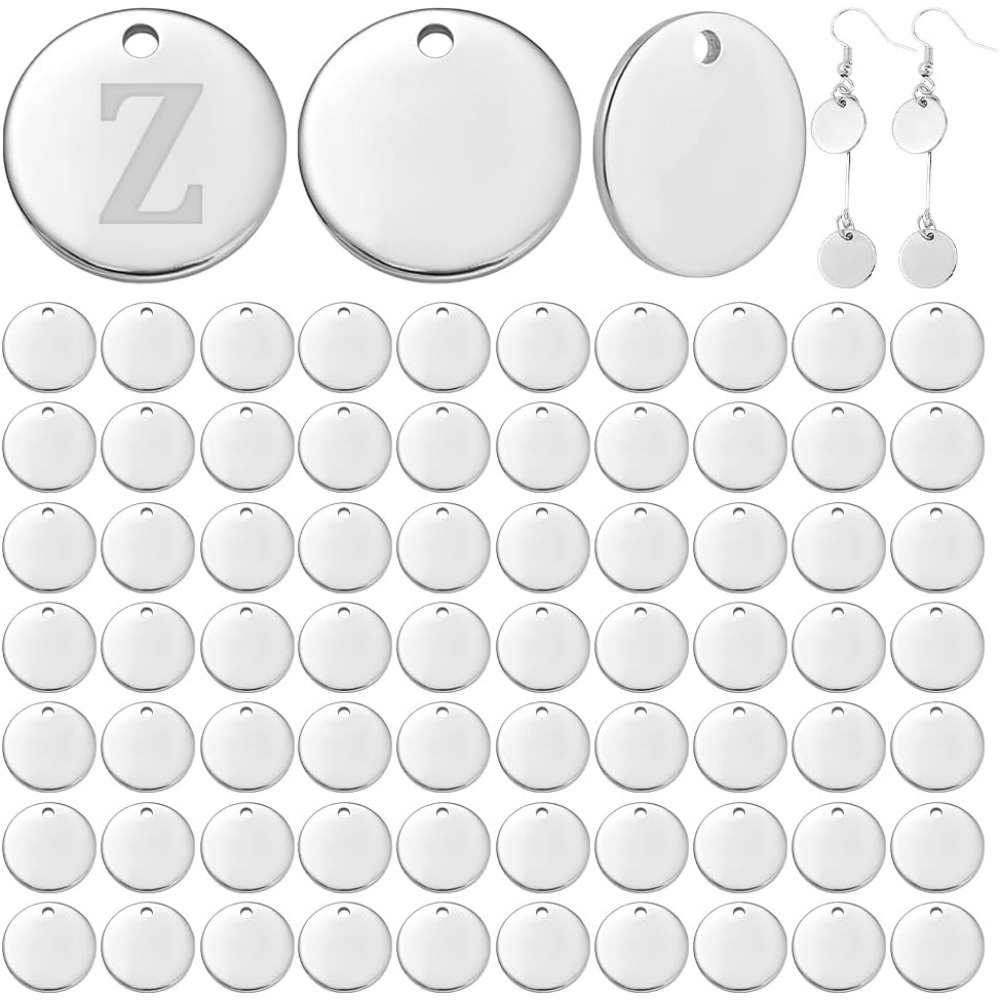 Engraved Name Necklace - 100 Stück 12 mm 304 Edelstahl