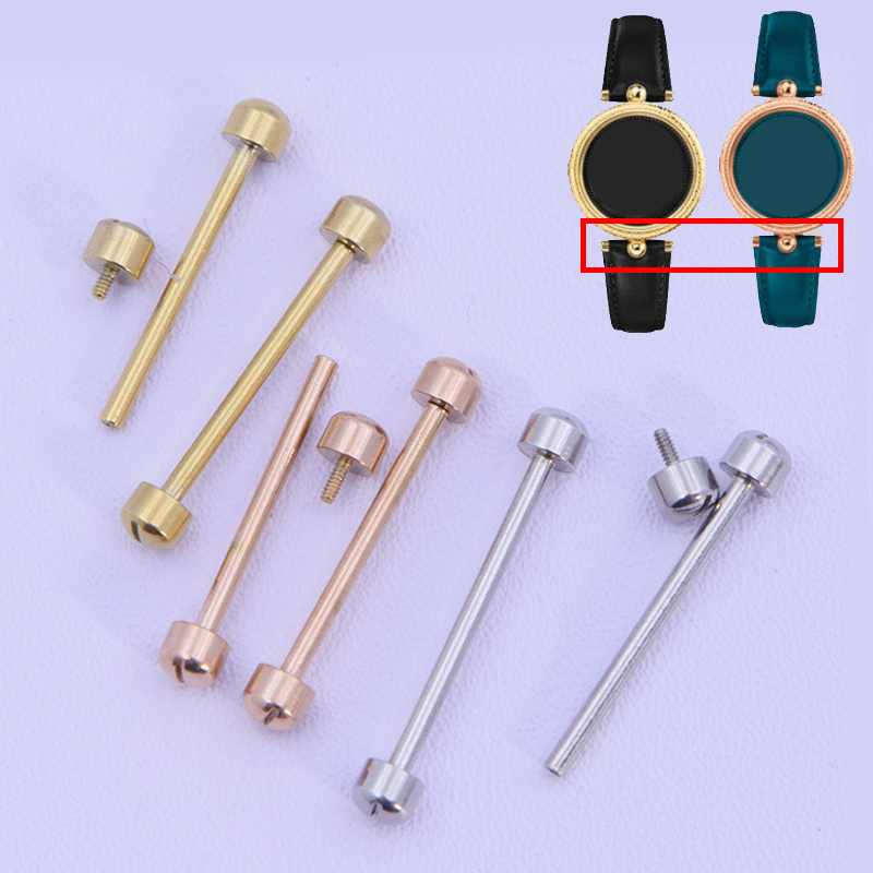 Watch Repair Tool Kit - Uhrenschraube, Rohrstange, Federsteg für Lederarmband, einschraubbar,