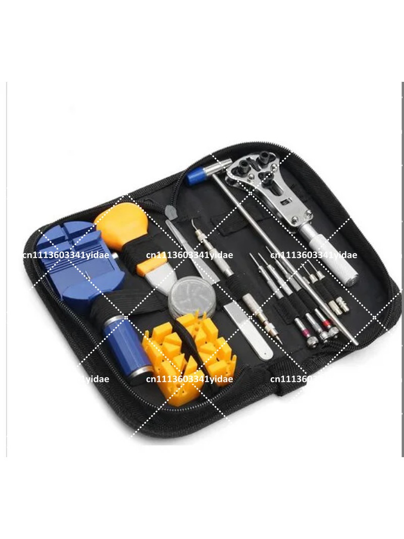 Watch Repair Tool Kit - Komplettes 13-teiliges Uhrenreparatur-Werkzeugset mit Bandentferner und