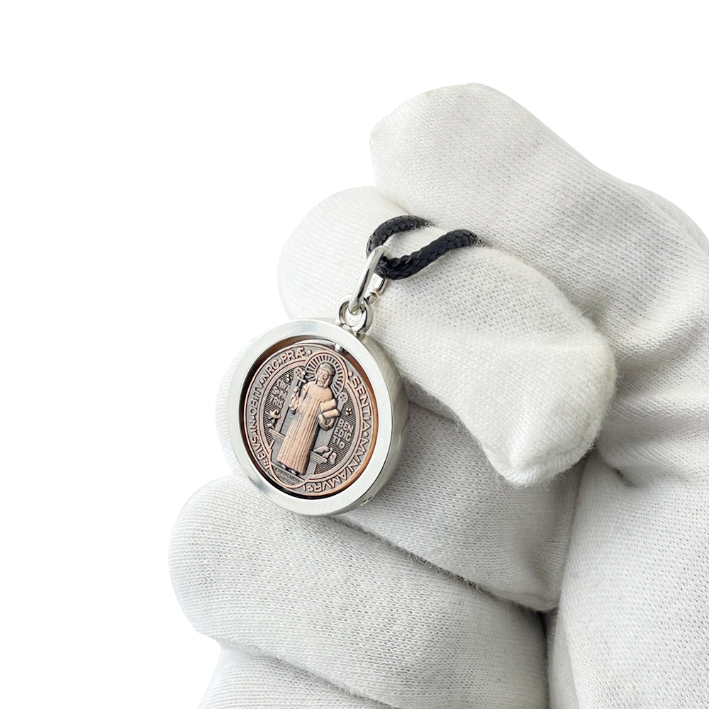 Jewelry & Watches Sp Z Oo Opinie - Neue St. Benedikt Medaillen-Halskette Katholisches Schutzkreuz-Anhänger