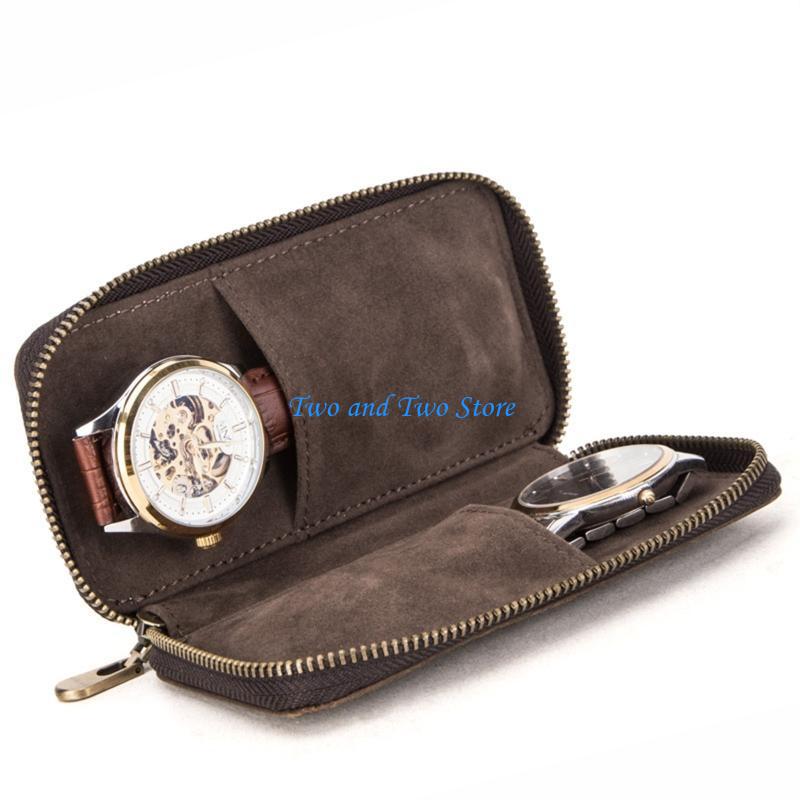 Jewelry Box That Holds Watches - HX6F Uhrentasche, handgefertigt, Leder, wasserdicht, Mehrzweck-Reisetasche