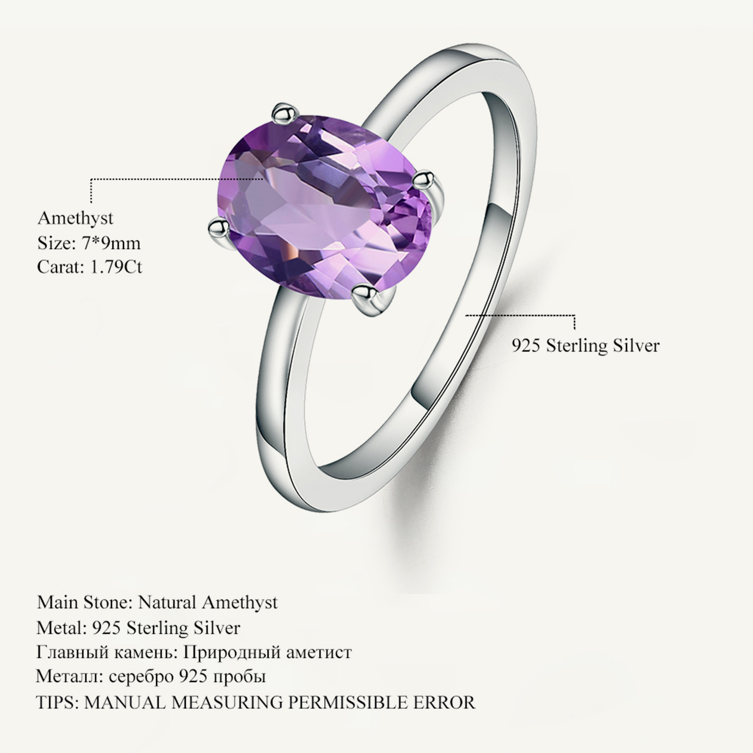 Birthstone Ring Set - Edelstein der Ballett 2,79 Ct Natürliche