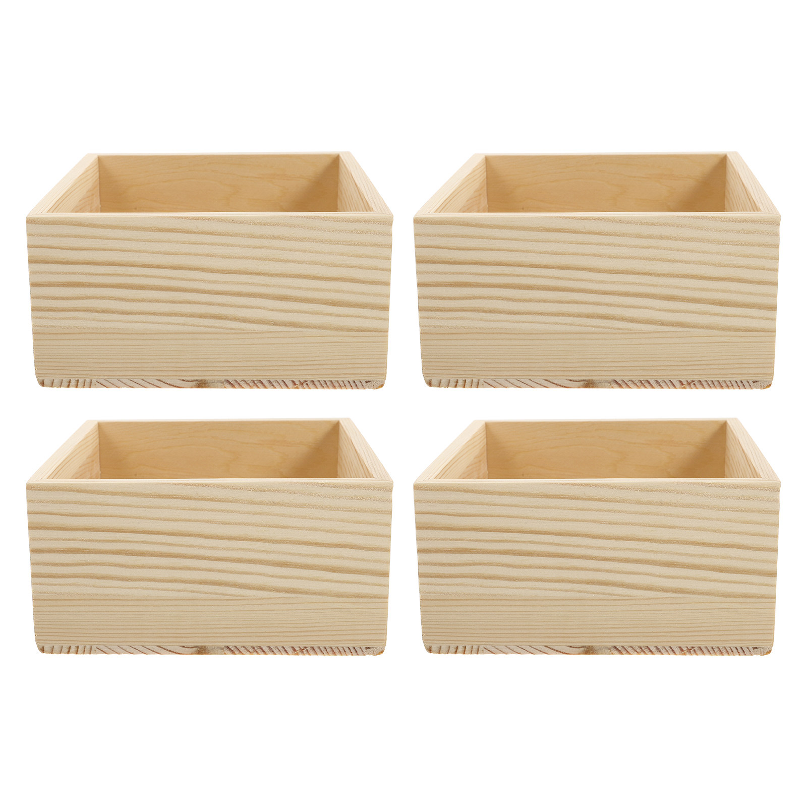 Jewelry Box That Holds Watches - 4-teiliges Set aus Naturholz-Schmuckaufbewahrungsboxen, handgefertigte Holzbox-Organizer
