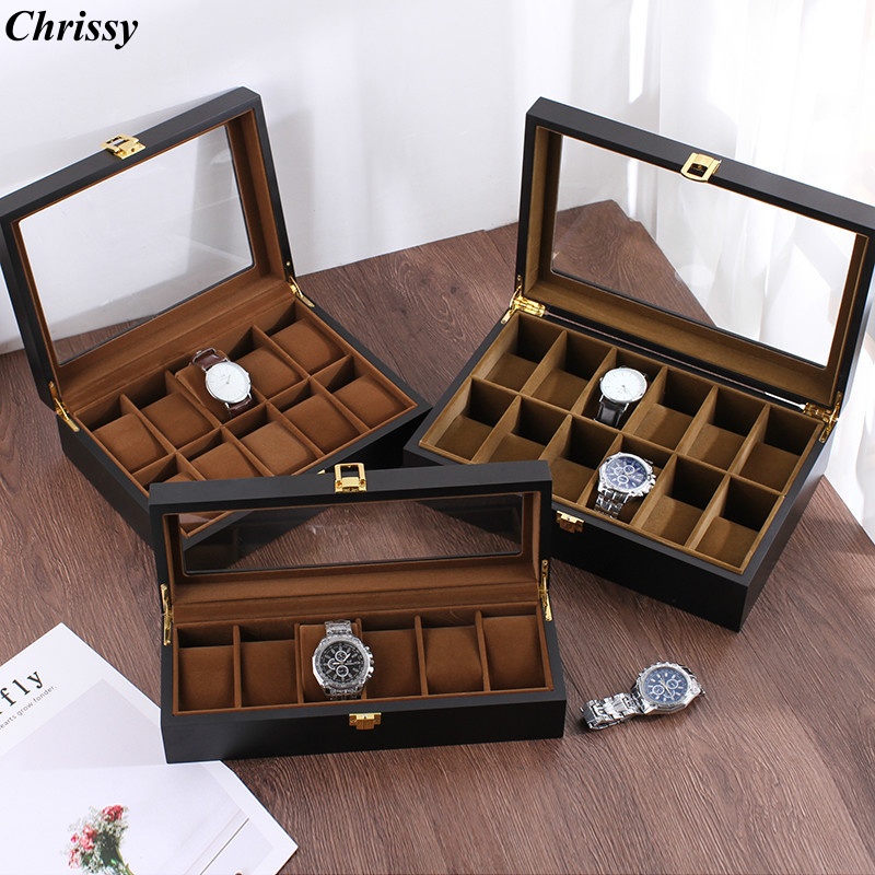 Jewelry Box That Holds Watches - Handgefertigte Luxus-Uhrenboxen aus Holz mit 6/10/12