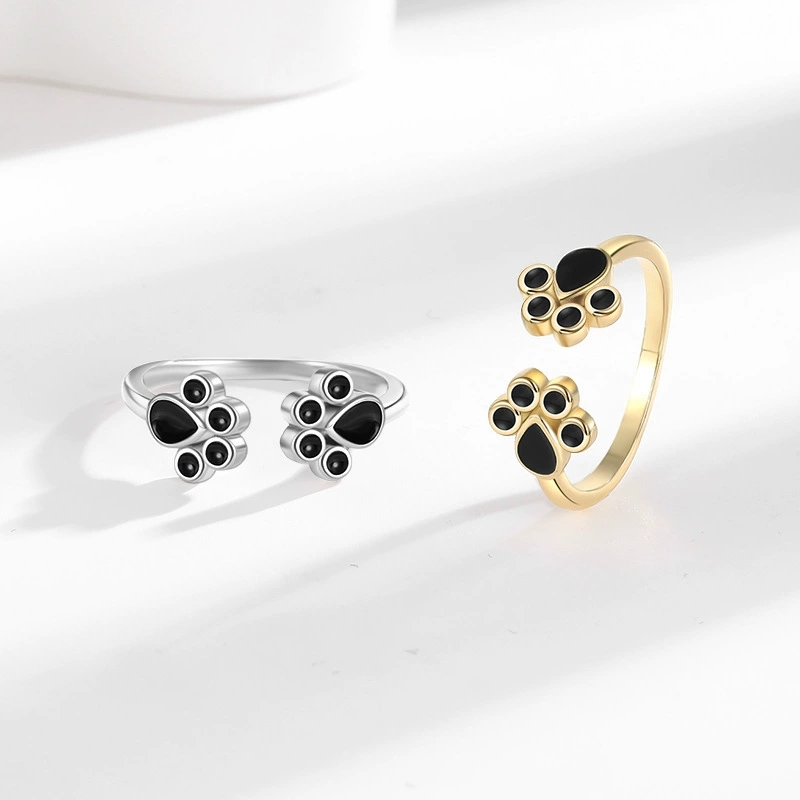 Neuer Niedlicher Katzenpfoten- – Minimalist Ring Stackable Bewertung und Preis