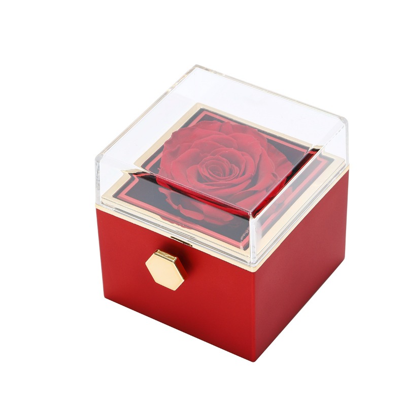Rotierende ewige Rosenbox mit  – Engraved Name Necklace Bewertung und Preis