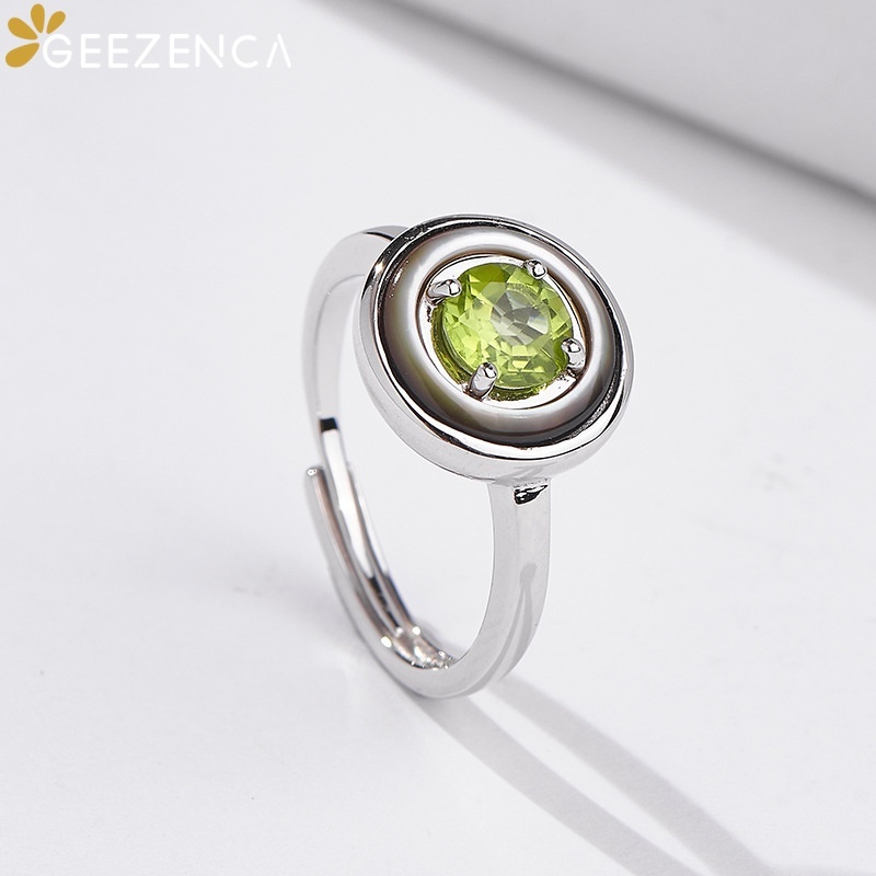 GEEZENCA 925 Sterling Silber P – Birthstone Ring Set Bewertung und Preis