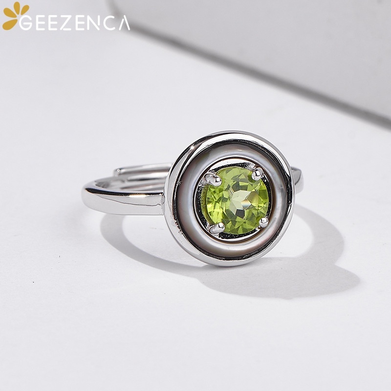 GEEZENCA 925 Sterling Silber P – Birthstone Ring Set Bewertung und Preis