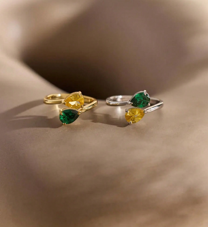 Lateefah personalisierte gesta – Birthstone Ring Set Bewertung und Preis