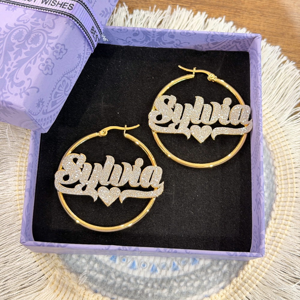 DUOYING Personalisiertes Bling – Engraved Name Necklace Bewertung und Preis
