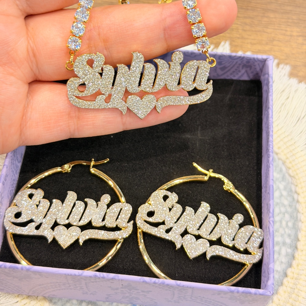 DUOYING Personalisiertes Bling – Engraved Name Necklace Bewertung und Preis