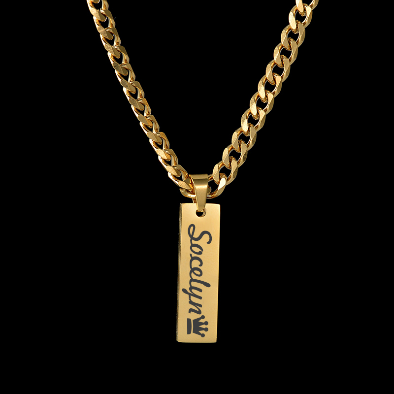 Goxijite Individuell gravierte – Engraved Name Necklace Bewertung und Preis