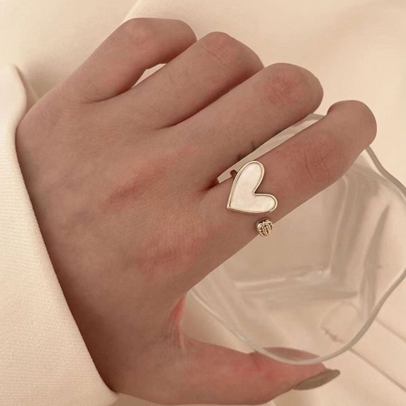 Geometrischer Herzring, verste – Minimalist Ring Stackable Bewertung und Preis