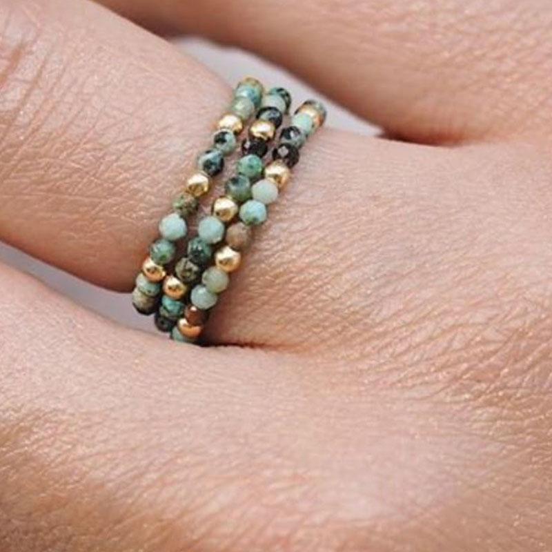 Kristallring, stapelbarer Perl – Birthstone Ring Set Bewertung und Preis
