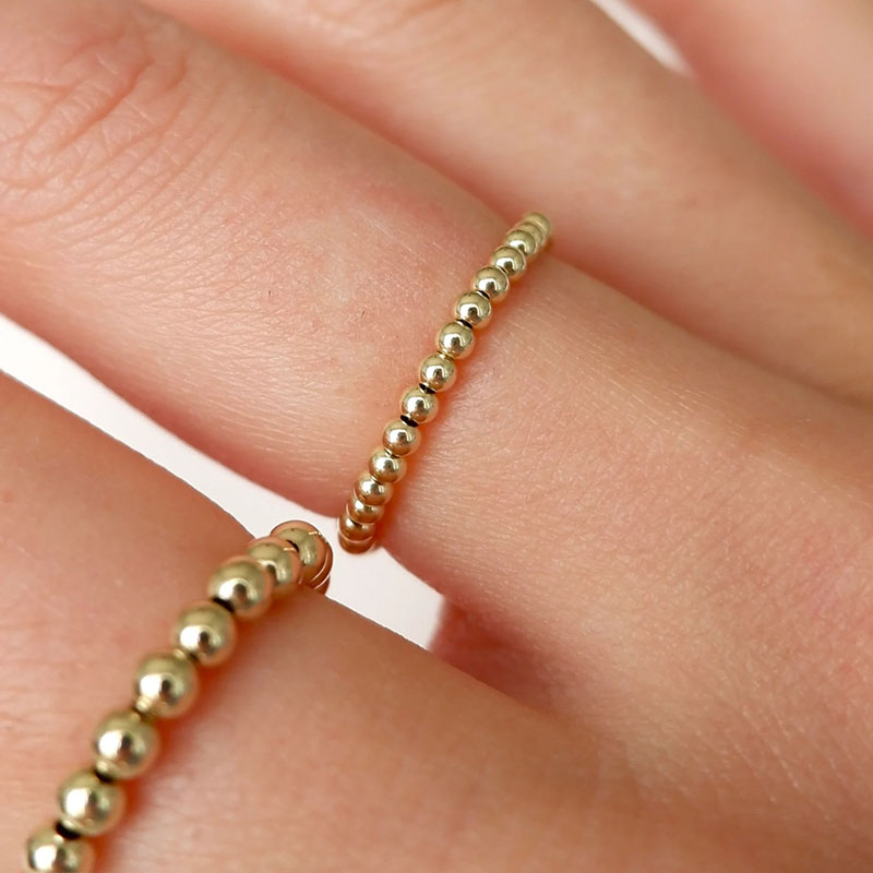 Kristallring, stapelbarer Perl – Birthstone Ring Set Bewertung und Preis