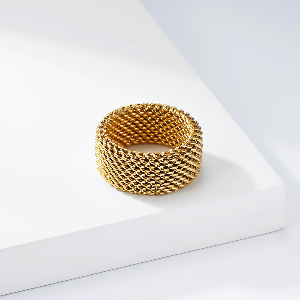 Trendiger Edelstahl Geflochten – Minimalist Ring Stackable Bewertung und Preis