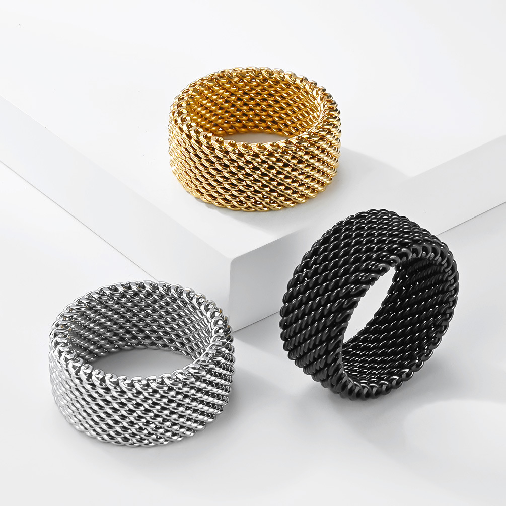 Trendiger Edelstahl Geflochten – Minimalist Ring Stackable Bewertung und Preis