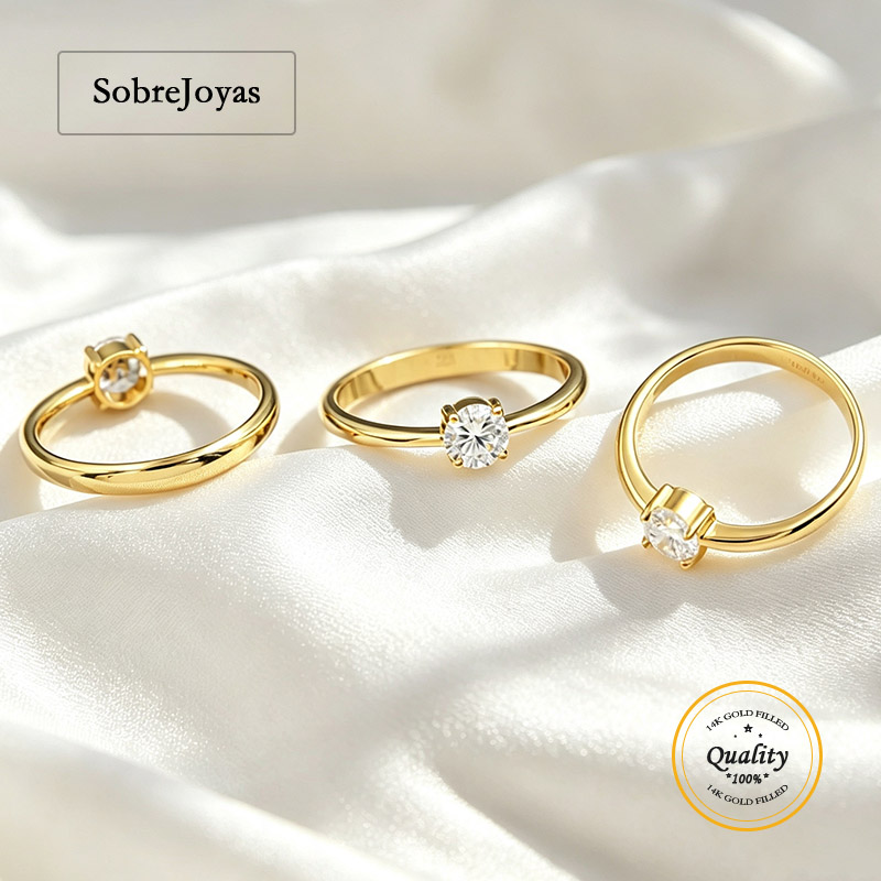 14K Gold gefüllter 5A CZ Ring  – Minimalist Ring Stackable Bewertung und Preis