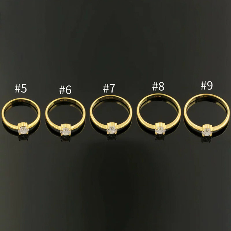 14K Gold gefüllter 5A CZ Ring  – Minimalist Ring Stackable Bewertung und Preis