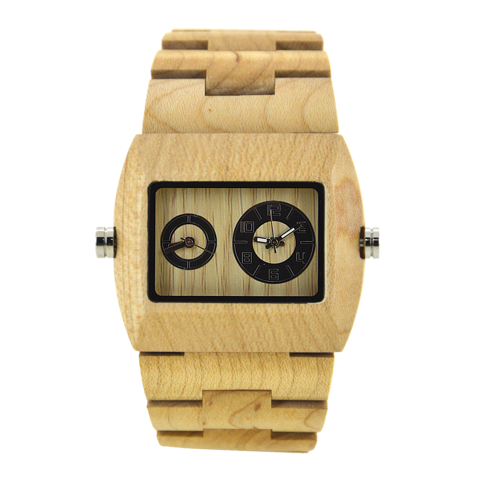 Rechteckige Holzuhr für Herren – Watches & Jewelry Repair Center New York Bewertung und Preis