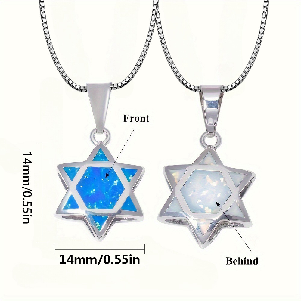Davidstern Opal Anhänger Halsk – Jewelry & Watches Sp Z Oo Opinie Bewertung und Preis