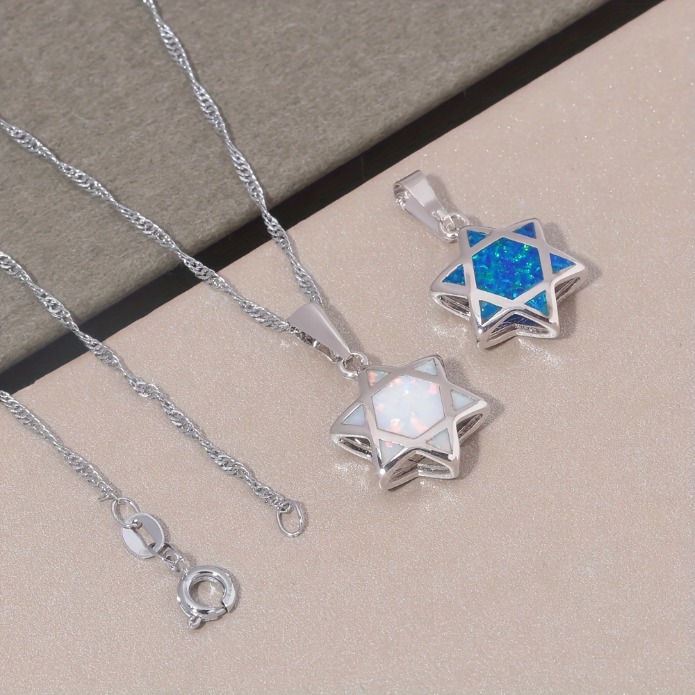 Davidstern Opal Anhänger Halsk – Jewelry & Watches Sp Z Oo Opinie Bewertung und Preis