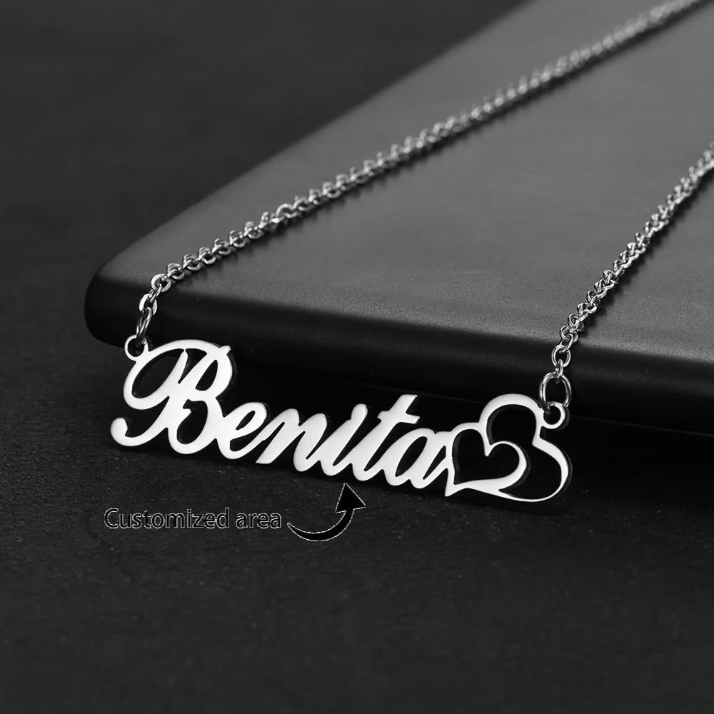 Personalisierte Doppelherz-Hal – Engraved Name Necklace Bewertung und Preis