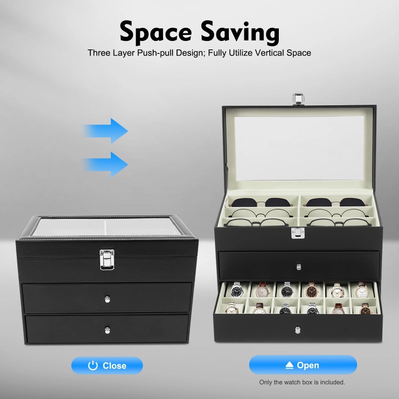 zum Halten von Brillen, Uhren, – Jewelry Box That Holds Watches Bewertung und Preis