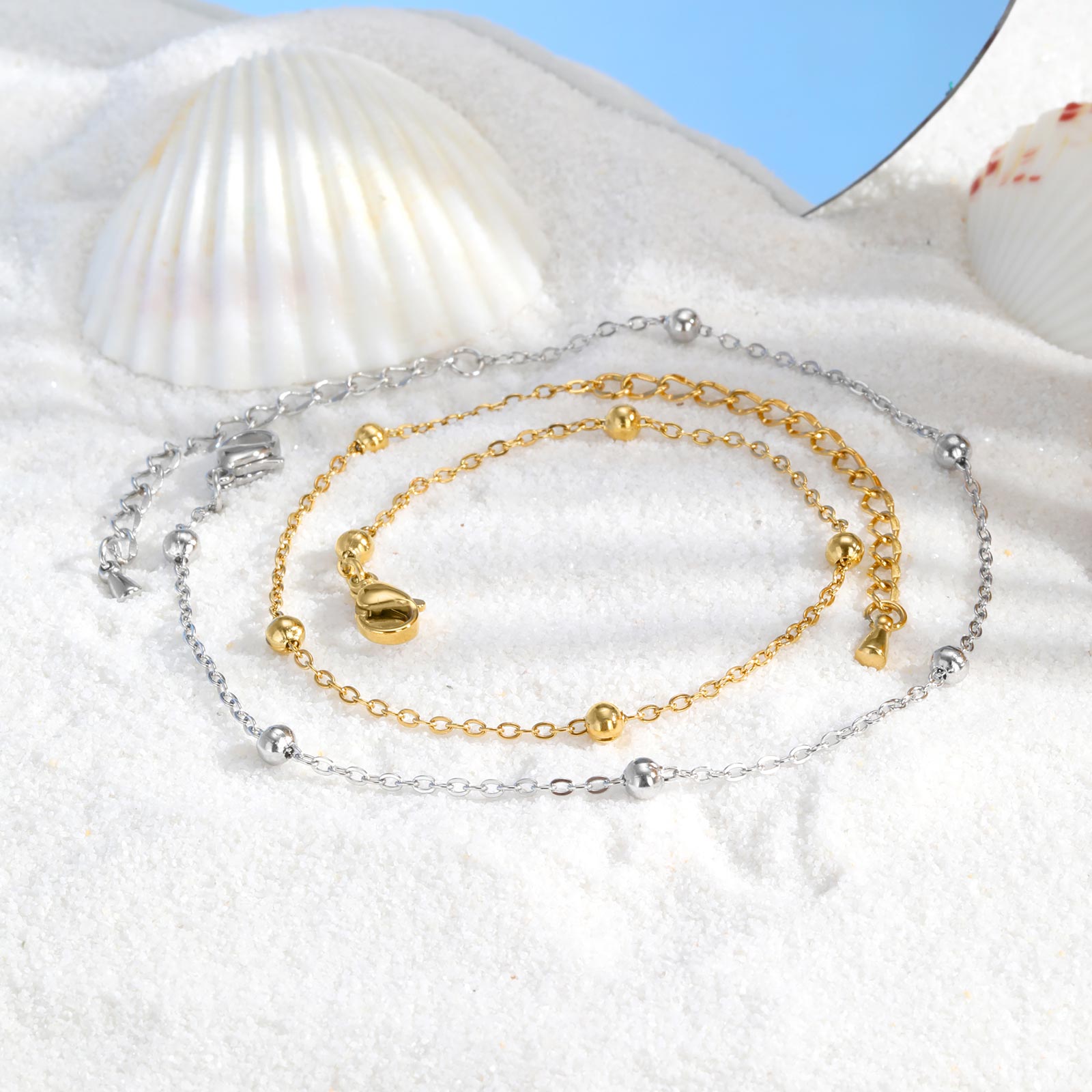 Edelstahl-Fußkettchen mit Perl – Jc Jewelry & Watches Bewertung und Preis