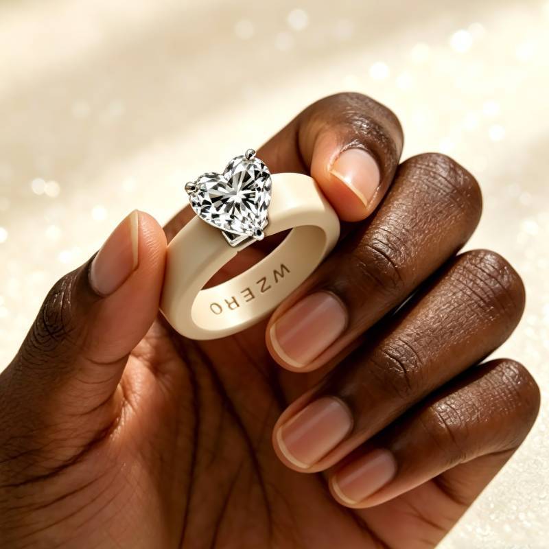 Minimalistischer Silikon-Herz- – Minimalist Ring Stackable Bewertung und Preis